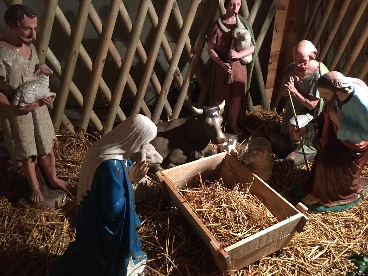 Marche à Illies du 15 décembre 2020 - crèche dans l'église